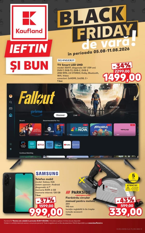 Catalog Kaufland - Catalogul cu reduceri NonFood, pagina 1: reduceri și oferte 05 - 11 august 2026