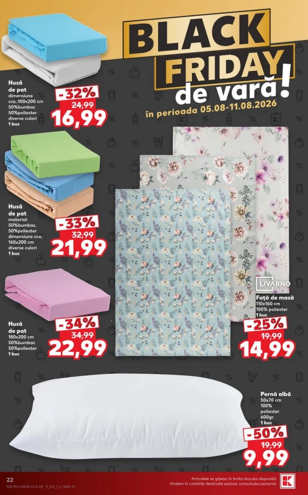 Catalog Kaufland - Catalogul cu reduceri NonFood, pagina 22: reduceri și oferte 05 - 11 august 2026