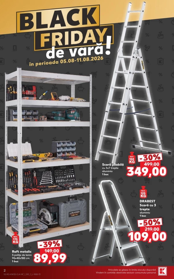 Catalog Kaufland - Catalogul cu reduceri NonFood, pagina 2: reduceri și oferte 05 - 11 august 2026
