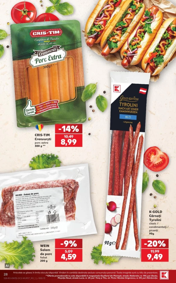 Catalog Kaufland - Catalogul cu reduceri, pagina 28: reduceri și oferte 05 - 11 august 2026