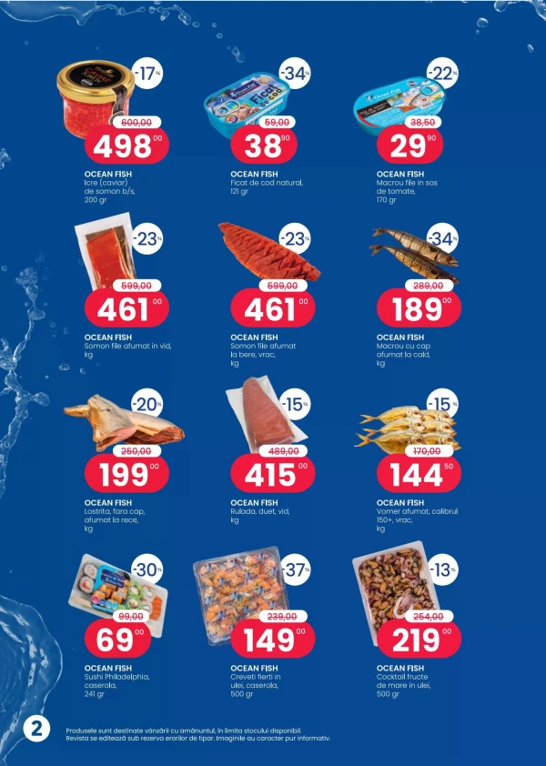Catalog Ocean Fish - Catalogul cu reduceri, pagina 2: reduceri și oferte 03 - 31 august 2026