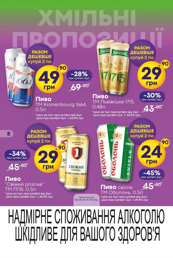 Каталог Сімі - Каталог знижок, сторінка 8: знижки та акції 06 - 19 серпня 2026