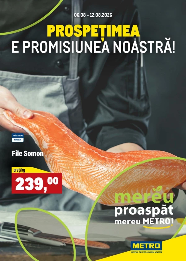 Oferte săptămânale la produse proaspete