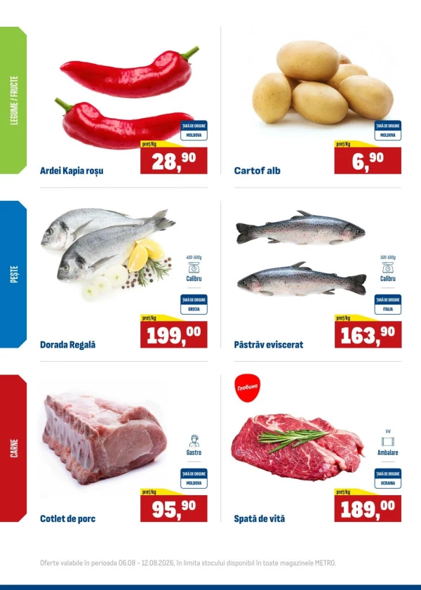 Catalog Metro - Oferte săptămânale la produse proaspete, pagina 2: reduceri și oferte 06 - 12 august 2026