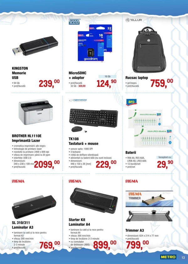 Catalog Metro - Catalog Special - Școală, pagina 13: reduceri și oferte 06 august - 02 septembrie 2026