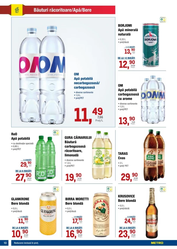 Catalog Metro - Catalogul cu reduceri, pagina 10: reduceri și oferte 06 - 19 august 2026