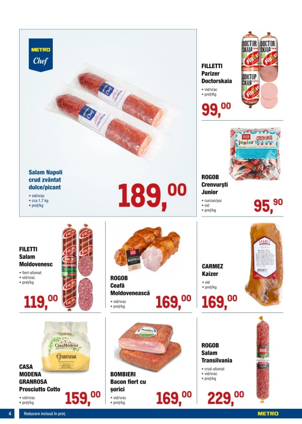 Catalog Metro - Catalogul cu reduceri, pagina 4: reduceri și oferte 06 - 19 august 2026
