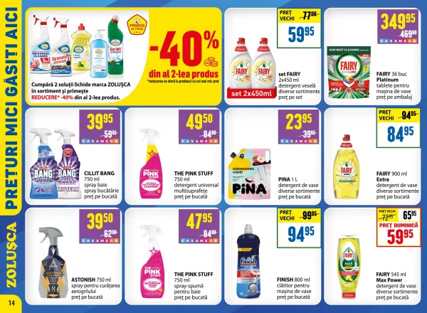 Catalog Zoluşca - Catalogul cu reduceri, pagina 14: reduceri și oferte 10 august - 13 septembrie 2026