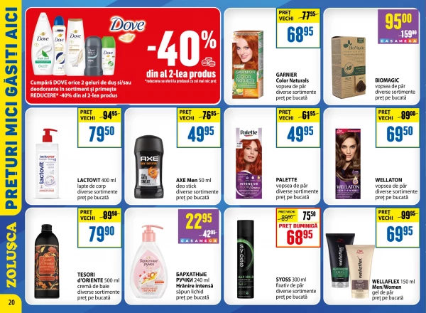 Catalog Zoluşca - Catalogul cu reduceri, pagina 20: reduceri și oferte 10 august - 13 septembrie 2026