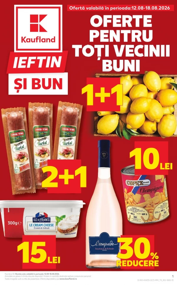Catalog Kaufland - Catalogul tematic, pagina 1: reduceri și oferte 12 - 18 august 2026