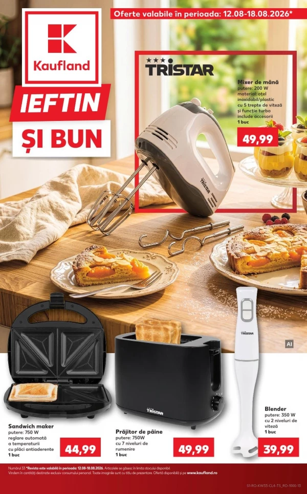 Catalog Kaufland - Catalogul cu reduceri NonFood, pagina 1: reduceri și oferte 12 - 18 august 2026