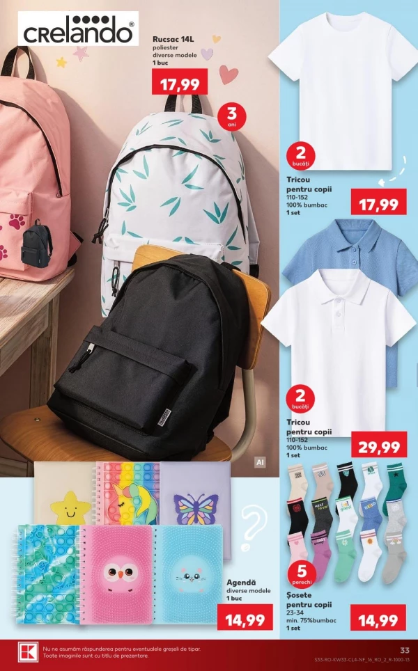 Catalog Kaufland - Catalogul cu reduceri NonFood, pagina 33: reduceri și oferte 12 - 18 august 2026