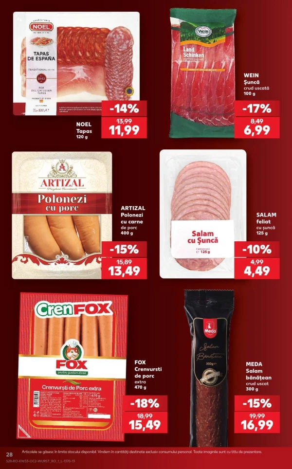 Catalog Kaufland - Catalogul cu reduceri, pagina 28: reduceri și oferte 12 - 18 august 2026