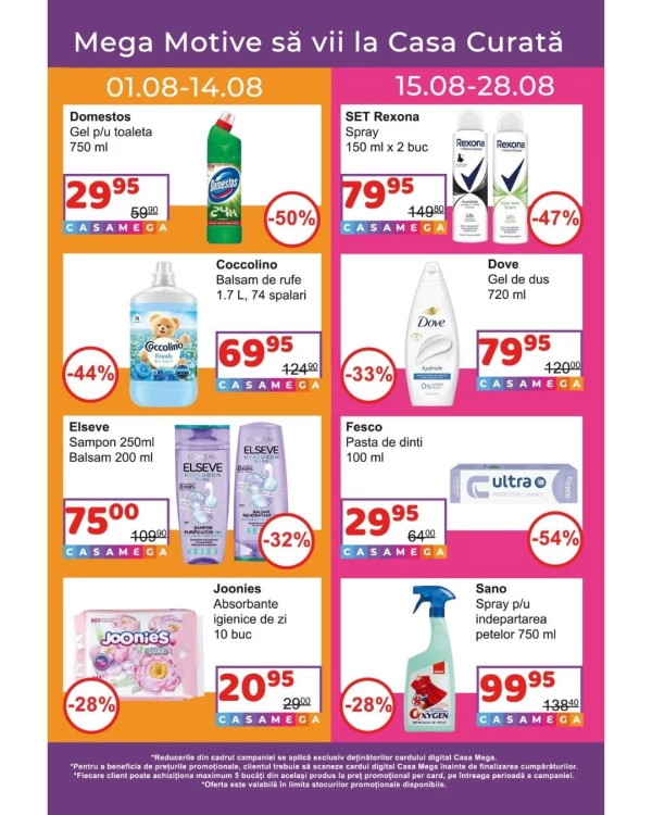 Catalog Casa Mega - Catalogul cu reduceri, pagina 2: reduceri și oferte 08 august - 04 septembrie 2026