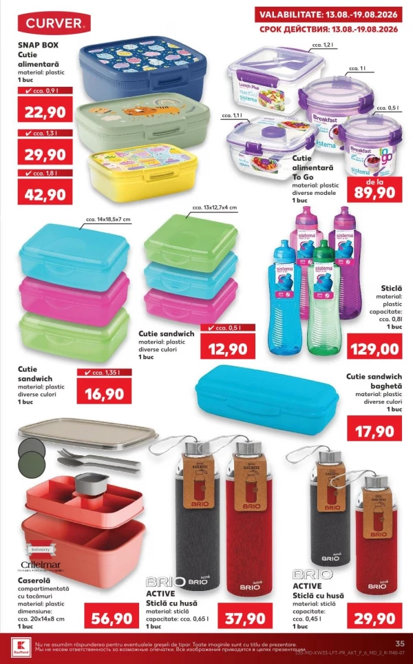 Catalog Kaufland - Catalogul cu reduceri, pagina 35: reduceri și oferte 13 - 19 august 2026