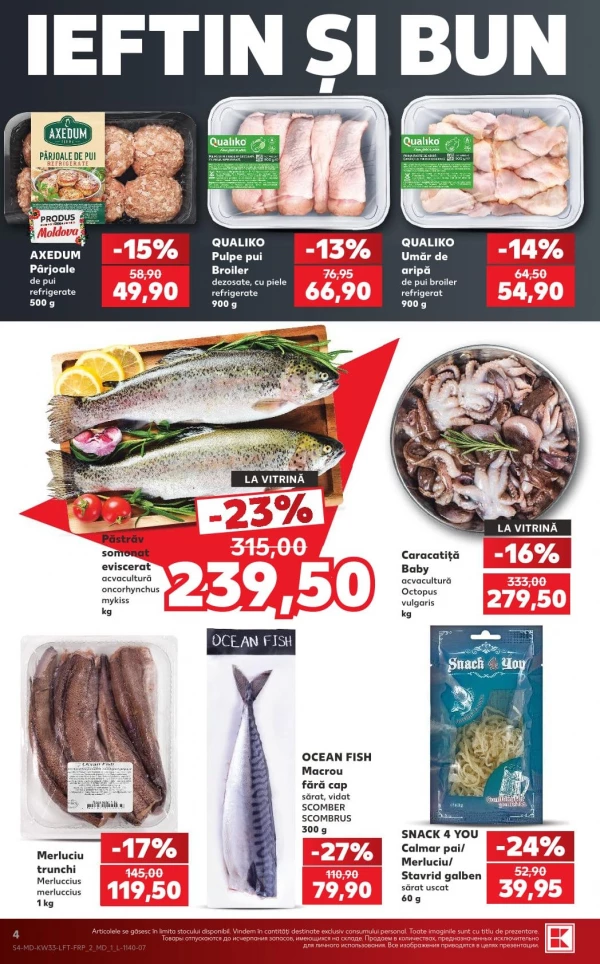 Catalog Kaufland - Catalogul cu reduceri, pagina 4: reduceri și oferte 13 - 19 august 2026