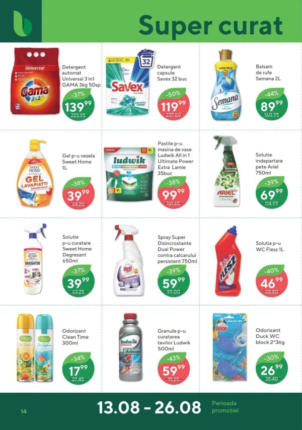 Catalog Bonus - Catalogul cu reduceri, pagina 14: reduceri și oferte 13 - 26 august 2026