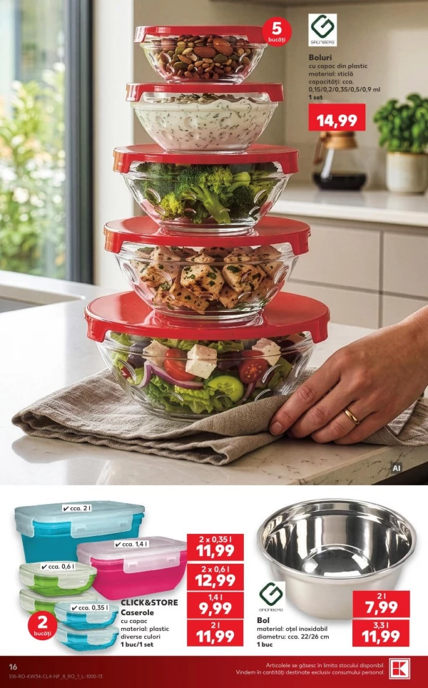 Catalog Kaufland - Catalogul cu reduceri NonFood, pagina 16: reduceri și oferte 19 - 25 august 2026