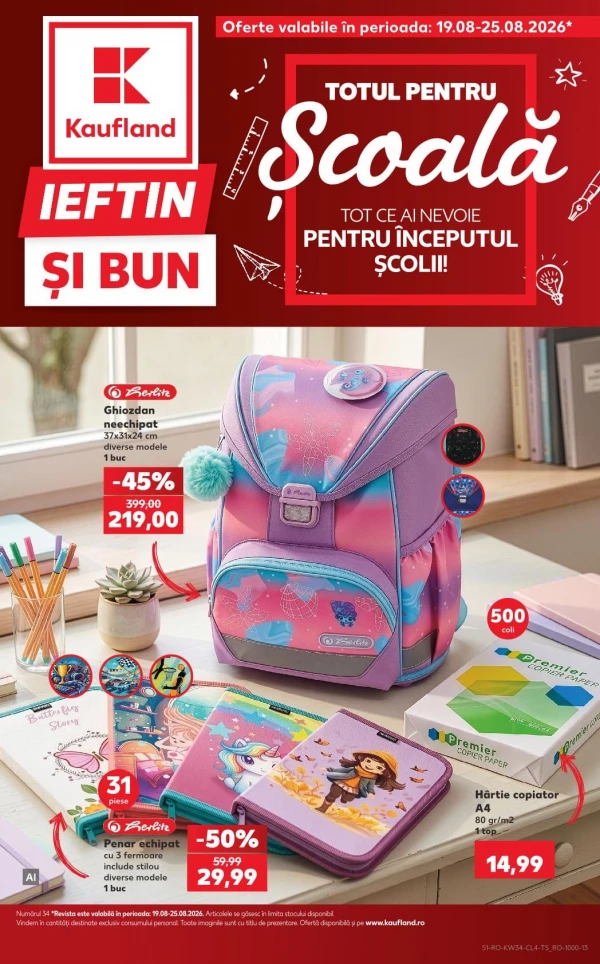 Catalog Kaufland - Catalogul cu reduceri NonFood, pagina 1: reduceri și oferte 19 - 25 august 2026