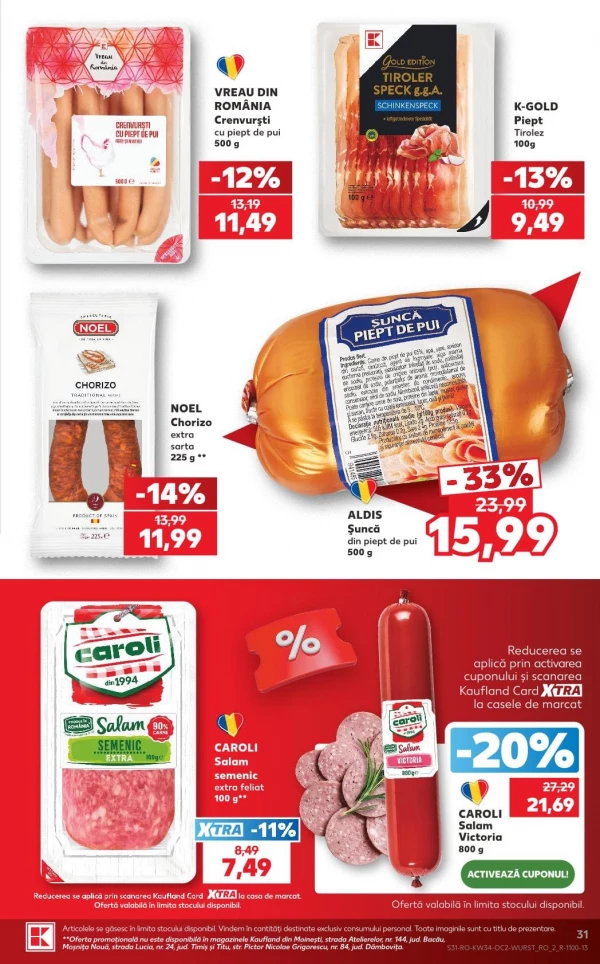 Catalog Kaufland - Catalogul cu reduceri, pagina 31: reduceri și oferte 19 - 25 august 2026