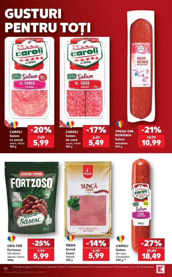 Catalog Kaufland - Catalogul cu reduceri, pagina 30: reduceri și oferte 19 - 25 august 2026