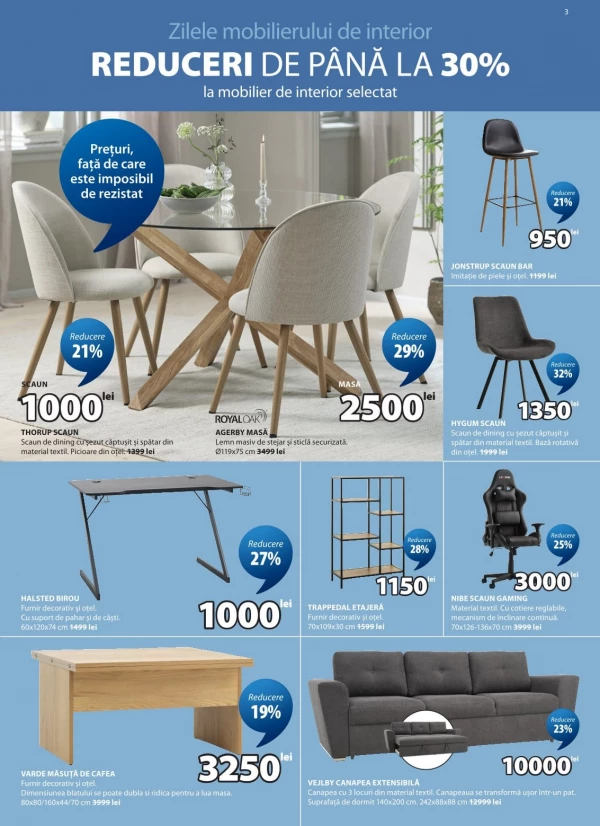 Catalog Jysk - Catalogul cu reduceri, pagina 3: reduceri și oferte 13 - 26 august 2026