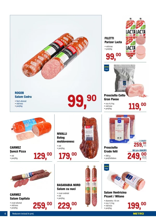 Catalog Metro - Catalogul cu reduceri, pagina 4: reduceri și oferte 20 august - 02 septembrie 2026