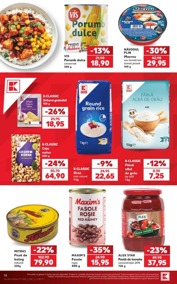 Catalog Kaufland - Catalogul cu reduceri, pagina 16: reduceri și oferte 20 - 26 august 2026