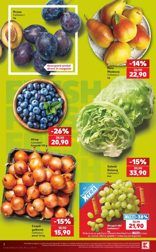 Catalog Kaufland - Catalogul cu reduceri, pagina 2: reduceri și oferte 20 - 26 august 2026