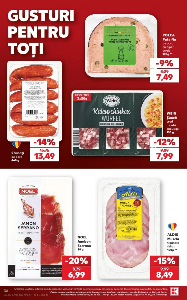 Каталог Kaufland - Каталог скидок, страница 36: скидки и акции 26 августа - 01 сентября 2026