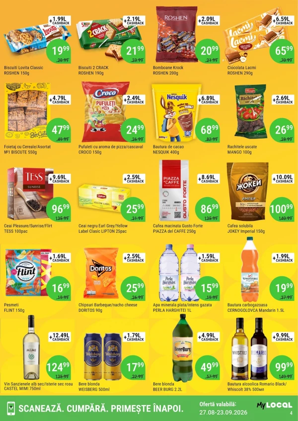 Catalog Local Discounter - Cashback catalog, pagina 4: reduceri și oferte 27 august - 23 septembrie 2026