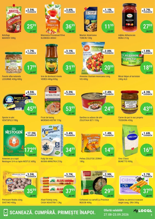 Catalog Local Discounter - Cashback catalog, pagina 3: reduceri și oferte 27 august - 23 septembrie 2026