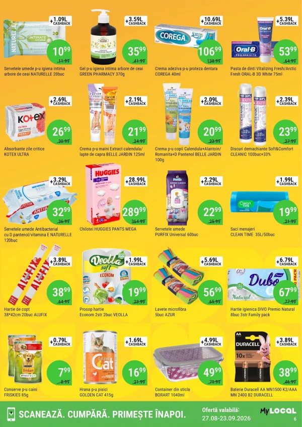 Catalog Local Discounter - Cashback catalog, pagina 6: reduceri și oferte 27 august - 23 septembrie 2026