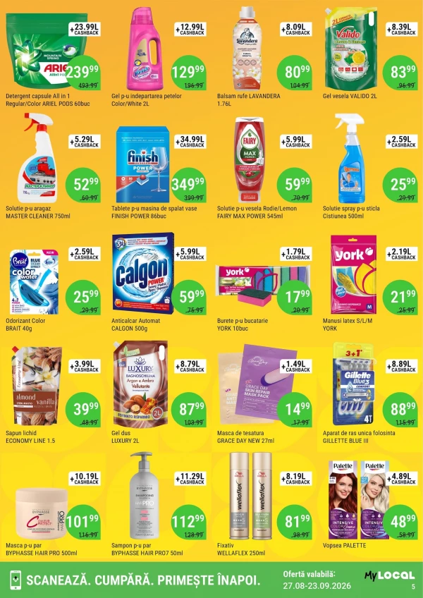Catalog Local Discounter - Cashback catalog, pagina 5: reduceri și oferte 27 august - 23 septembrie 2026