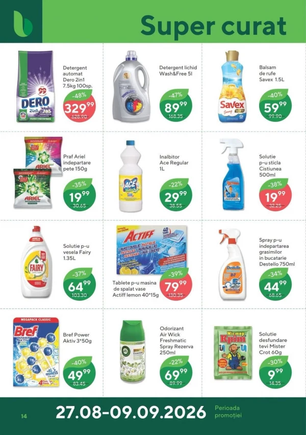 Catalog Bonus - Catalogul cu reduceri, pagina 14: reduceri și oferte 27 august - 09 septembrie 2026