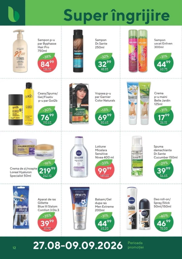 Catalog Bonus - Catalogul cu reduceri, pagina 12: reduceri și oferte 27 august - 09 septembrie 2026