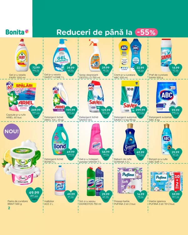 Catalog Bonita - Catalogul cu reduceri, pagina 2: reduceri și oferte 1 – 30 septembrie 2026