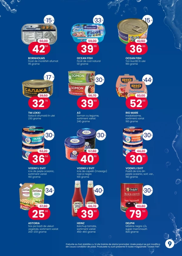 Catalog Ocean Fish - Catalogul cu reduceri, pagina 9: reduceri și oferte 1 – 30 septembrie 2026