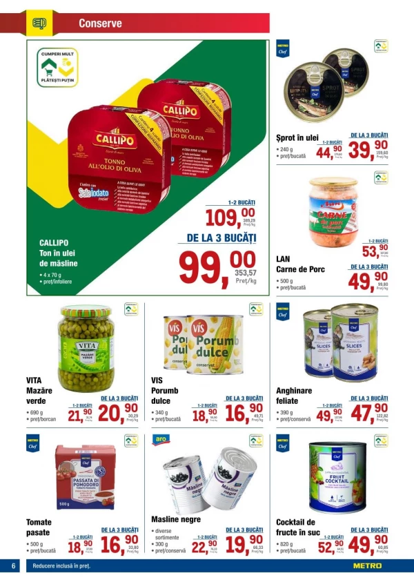 Catalog Metro - Catalogul cu reduceri, pagina 6: reduceri și oferte 3 – 16 septembrie 2026