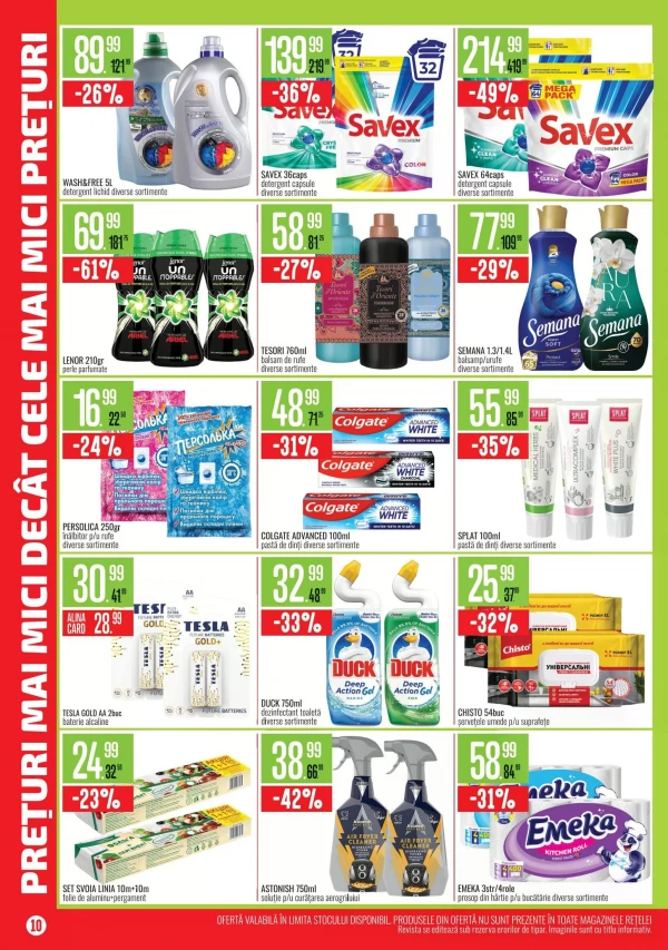 Catalog Mega Alina - Mega Alina Discounter, pagina 10: reduceri și oferte 1 – 30 septembrie 2026