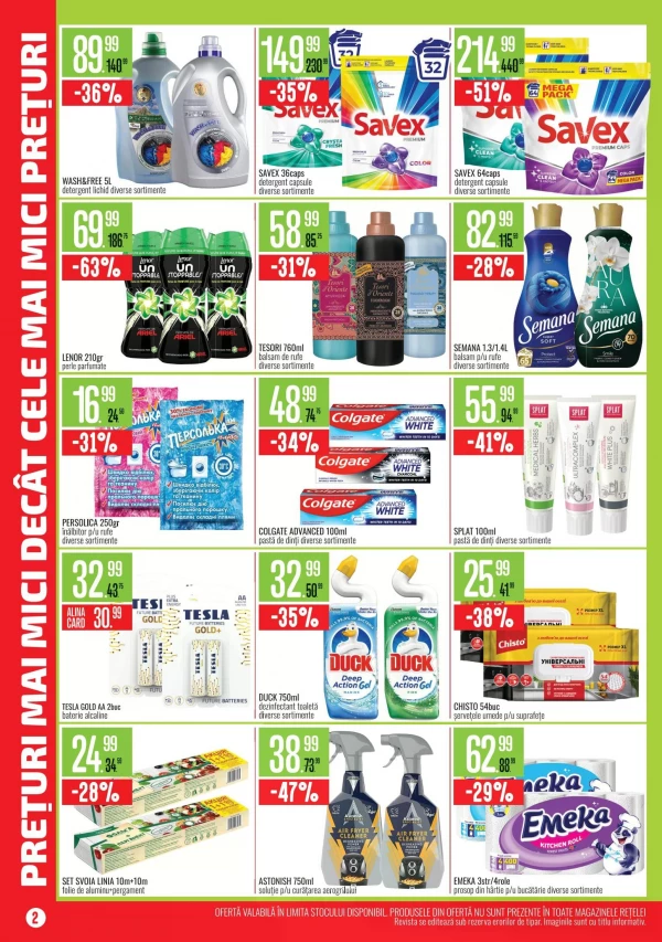 Catalog Mega Alina - Catalogul cu reduceri, pagina 2: reduceri și oferte 1 – 30 septembrie 2026