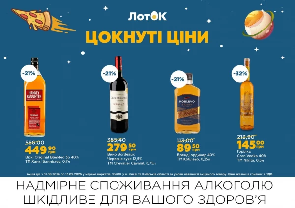 Каталог ЛотОК - Каталог знижок, сторінка 13: знижки та акції 31 серпня – 13 вересня 2026