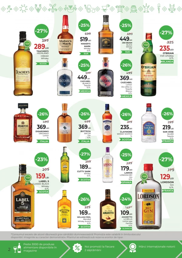 Catalog AlcoMarket - Catalogul cu reduceri, pagina 2: reduceri și oferte 10 – 23 septembrie 2026