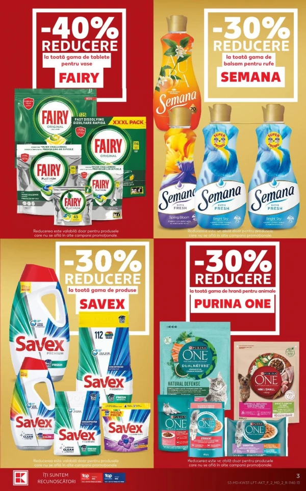 Catalog Kaufland - Catalogul cu reduceri, pagina 3: reduceri și oferte 10 – 16 septembrie 2026