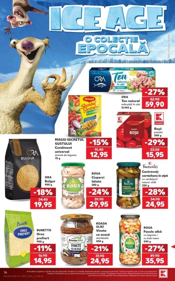 Catalog Kaufland - Catalogul cu reduceri, pagina 16: reduceri și oferte 10 – 16 septembrie 2026