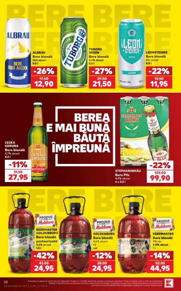 Catalog Kaufland - Catalogul cu reduceri, pagina 28: reduceri și oferte 10 – 16 septembrie 2026