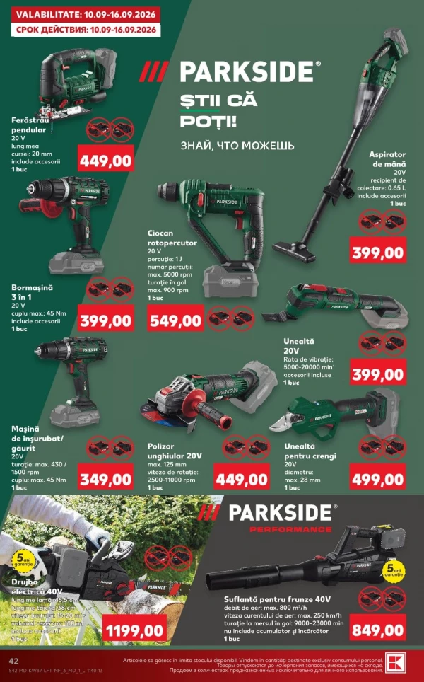 Catalog Kaufland - Catalogul cu reduceri, pagina 42: reduceri și oferte 10 – 16 septembrie 2026