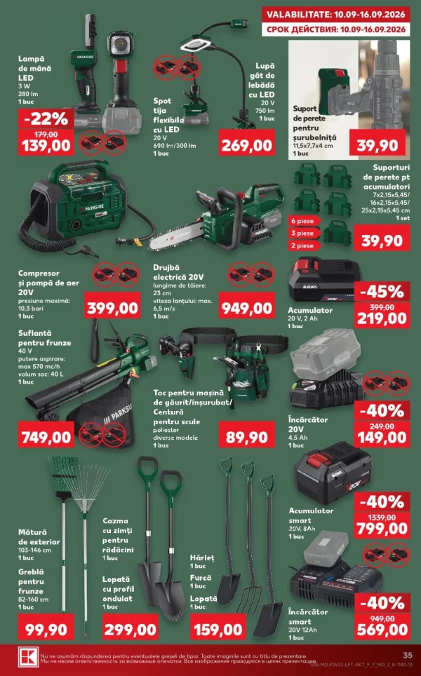 Catalog Kaufland - Catalogul cu reduceri, pagina 35: reduceri și oferte 10 – 16 septembrie 2026