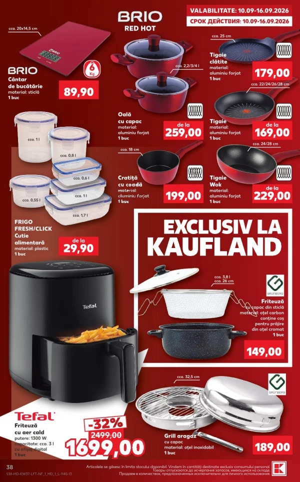 Catalog Kaufland - Catalogul cu reduceri, pagina 38: reduceri și oferte 10 – 16 septembrie 2026