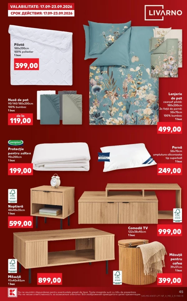 Catalog Kaufland - Catalogul cu reduceri, pagina 45: reduceri și oferte 10 – 16 septembrie 2026